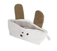 AMISENK Long Dog Ear Pencil Case Big Capacity Canvas Pencil Bag Portable Organizers Bag Pen Pouches Travel Makeup Pet Pen