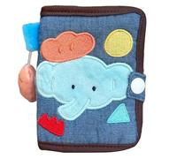 AMISENK Lovely Dog Wallet With Card Holder Small Coin Purse Cartoon Elephant Change Short Canvas Canvas Change Purse Small Cartoon Elephant With Card Holder