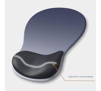 AMISENK Memory Foam Wrist Rest Mousepad Gradient Mousepad Anti Slip Rubber Base High Precisions For Office Home Pc Thickened Office Pad