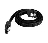 AMISENK Nylons Braideds SATAIII Cable 50cm Color Matcheds Secure Locking Clip Connectors For PC Components Sataiii Connectors Cable