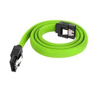 AMISENK Nylons Braideds SATAIII Cable 50cm Color Matcheds Secure Locking Clip Connectors For PC Components Sataiii Connectors Cable