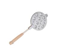 AMISENK Oval Walnut Cookie Maker Pan Nonstick Baking Tool For Nut Waffles And Pastries Oven And Dishwasher Safe Bakewares Wood Handle Baking Tool
