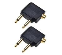 AMISENK Permanent ABS Metal 3.5mm Aeronautics Sound Processor Outlet Consistent Phones Tablets And In Flight Entertainment Arrangements Aircraft Earphones Link With Metal