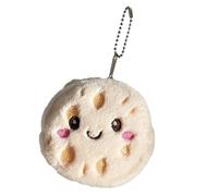 AMISENK Plush Coin Purse Keychain Lotuses Root Pouches Small Change Purse Portable Makeup Bag For Cards Keys Lipsticks Gifts Lotuses Root Coin Pouch