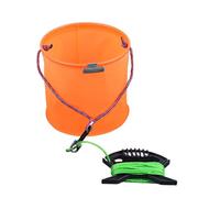 AMISENK Portable Abrasion-Resistant Fishing Water Container Space-Saving Foldable Bucket For Outdoor Trips & Angling Durability Fishing Gear Water Container