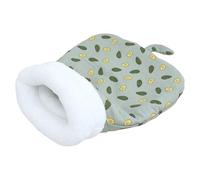 AMISENK Portable Pet Sleep Bag Warm Rest Bedding For Small Dog Cats Easy To Wash Winter Use Resting Bed Half Closure Indoor Outdoor Pet Sleep Bag