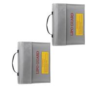 AMISENK Portable Resistant Batteries Charging Bag Not Burst Design with Cushioned Interior Waterproof Case for Device Fireproof Waterproof Lithium Batteries Storage Bag