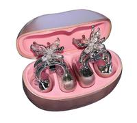 AMISENK Radiant Crystal Butterfly Earphone Clip Lightweight Metal Design Customizable Detachable Charm For Stylish Jewelry Small Jewel Earphone Holder