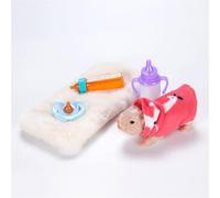 AMISENK Realistic Silicone Figure Doll For Child Life Like Reborns Toy Cute Soft Animal Figurine Collectable Gift Doll Set