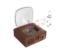 AMISENK Retro Design Bluetooth-Compatible Speakers with Dynamic Lights Show Sound Enhancement USB Playback Radio Connection Light Effect Speakers