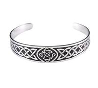 AMISENK Rustproof Letter with Easy On Off Designs Sturdy Stainless Steel Jewelry Stainless Steel Open Bangle