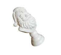 AMISENK Santa Bust Resin Holiday Decors Santa Head Figurine Ornament Perfect For Coffee Shops Home Festives Atmospheres Sant Bust Holiday Tabletop Decors