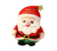 AMISENK Snuggly Plush Santa Stuffed Pillow For Christmas Party Gathering Soft Pillow Figure Dolls Machine Washable Toy Festival Toy