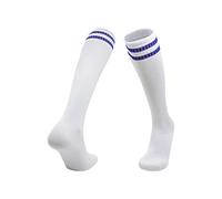 AMISENK Soccer Execution Hosiery With Bend Assist Rapiddry Polyster Double Stripe Plan Abrasion Immune Toe Sweat Resistant Sports Stockings Polyester