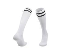 AMISENK Soccer Execution Hosiery With Bend Assist Rapiddry Polyster Double Stripe Plan Abrasion Immune Toe Sweat Resistant Sports Stockings Polyester