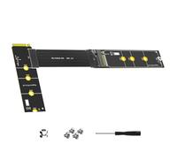 AMISENK Solid Disk Adapter 41CM Total Length PCIE4.0 Supports 2230-2280 Drive With M/B+M Connectors NVME Solid Diskadapter Cable