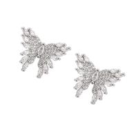 AMISENK Sparkling Crystal Butterfly Earphone Clip For Freeclip Durability Electroplated Copper Universally Fit Easy Snapped On Secure Electroplated Copper Earphone Accessory