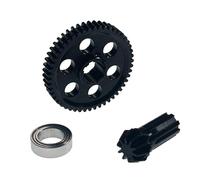 AMISENK Steel Spur Gear And Input Set For 1/14 14301 14302 14209 14210 1/16 16207 16208 16209 16210 Remote Control Car Models Model Car Enthusiasts