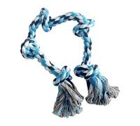 AMISENK Strong Braided Dog Rope Toy With 5 Knots For Aggressive Chewer Interaction Teething Chewing Indoor Outdoor Exercise Pet Chew For Aggressive Chewers