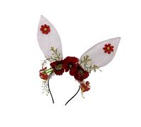 AMISENK Stylish Animal Ears Mesh Headband Multiple Occasion Easter Gatherings Gentle Skin Friendly Hairband Photo Props Rabbit Ears Headdress