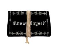 AMISENK Stylish Divination Storage Bag Reusable Polyester Linen Fabric Tarots Protectors for Decks Playing Card Reader Essential Pouches