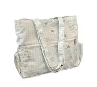 AMISENK Stylish Oversized Bag For Everyday Essential Lightweight Carryall With Reinforced Handles Practical Fabric Shoulder Spacious Everyday