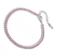 AMISENK Stylish Stackable Paperclip Bracelets with Heart Charm Adjustable Jewelry for Women Trendy Accessory Modern Stainless Steel Wrist Chain