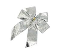 AMISENK Traditional Modern Christmas Fabric Ribbon Decoration Easy Hanging Accessory For Tree Gift Wrapping Red Bowknot Decoration