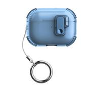 AMISENK Transparents Earbud Case TPUs Protections Sleeve For 4 With Lanyard Keychains Transparents TPU Cover