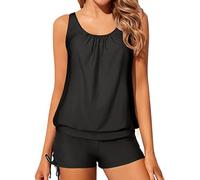 AMISENK Trend Two Piece Swimsuit Set For Women Lady Elastic Waist Split Beachwear Multiple Color Nylon Comfortable Swimwear