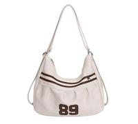 AMISENK Trendy Contrast Color Crossbody Bag Soft PU Travel Backpack Shoulder Bags Adjustable Strap For Girls Street Fashion Stylish Contrast Color Shoulder Bag