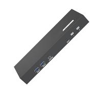 AMISENK Two Monitor HDTV KVM Switcher For 2 Computers With 4K 60Hz USB3.0 Hotkeys Controls And Sound Output KVM Switcher For Office And Home Use