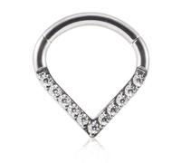 AMISENK Unique Shaped Nose Rings Ear Hoop Delicate Shaped Earrings For Tragus With Embellishment Eye Catching Adornment