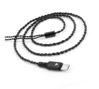 AMISENK Upgrades Cable For In Ear Monitors 4Strand Silver Plated Designs Compatible For Multiple Devices Replacement Silver Plated