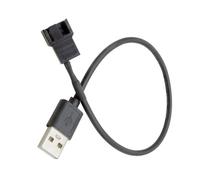 AMISENK USB Male to 3Pin/4Pin Sleeved Power Cable 5V Computer Fan Cooling Connector External PC Fan Power Cable