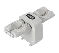 AMISENK USB Rechargeable Electric Duals Head Dumpling Press Automatic Manual Operations Quick Homemades Cooking Tool Food Grade PP Dumpling Press