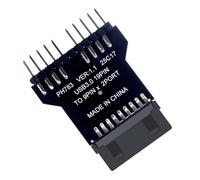 AMISENK USB Splitter Motherboard Converters 19Pin Port To 2x9Pin For Motherboards Effortless Installation For Argb & Fan Controls Motherboard USB Expansion Splitter