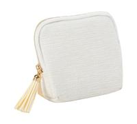 AMISENK Velvety Lined Jewelry Storage Pouches with Decorative Tassels Zipper Compact Design for Earring Rings Organization On The Go Jewelry Case with Separators