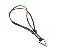 AMISENK Vintage Brown Leather Necklace Alloy Jewelry For Casual And Formal Outfit Lightweight Design Neckchain Stylish Jewelry Accessory
