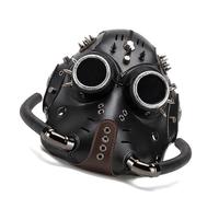 AMISENK Vintage Doctor For Cosplay Event Motorcycle Protections Breathable Lightweight Halloween Party Costume Props Punk Theme Props