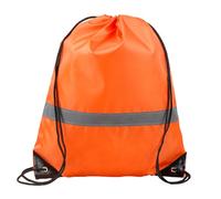 AMISENK Waterproof Sports Shoulder Bag Light Weight Portable Fitness Handbag Reflective Stripe Drawstring Gym Backpack Reflective Stripe Drawstring Gym Backpack