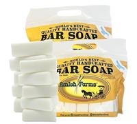 Amish Farms Fragrance-Free & Dye-Free Natural Bar Soap for Sensitive Skin (All-White) - Made in USA, Unscented Moisturizing Bar Soap 150 Grams Each (10 Bars)