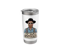 Amish Gangsta Design for a Amish Person Stainless Steel Insulated Tumbler