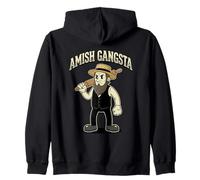 Amish Gangsta Design for a Amish Person Zip Hoodie