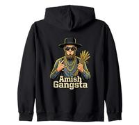 Amish Gangsta Design for a Amish Person Zip Hoodie