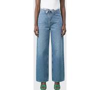 AMISH Roll Up Dolly Cotton Denim Jeans - Size: 27 - female