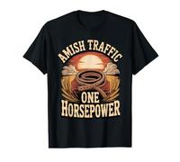 Amish Traffic One Horsepower Value Graphic T-Shirt