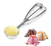 Amison Ice Cream Scoop 5 cm Stainless Steel Ice Scraper/Scoop for a Perfectly Round Scoop of Ice Cream (Ice Cream Scoop)