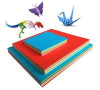 Amison Origami Paper Set, 600 Sheets, 3 Sizes, 10 Bright Colors, Double Sided, Square, Multicolor, Ideal for Crafts, Art, Education, Decorative Use