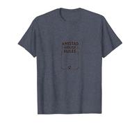 Amistad House Rules: Cozy Home Decor for Welcoming Spaces T-Shirt, Men, Heather Blue, 6XL